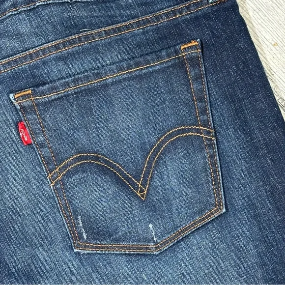 Ladies LEVI’S 545 Dark Wash 545 Ankle Skinny Jeans 16 - Picture 9 of 10